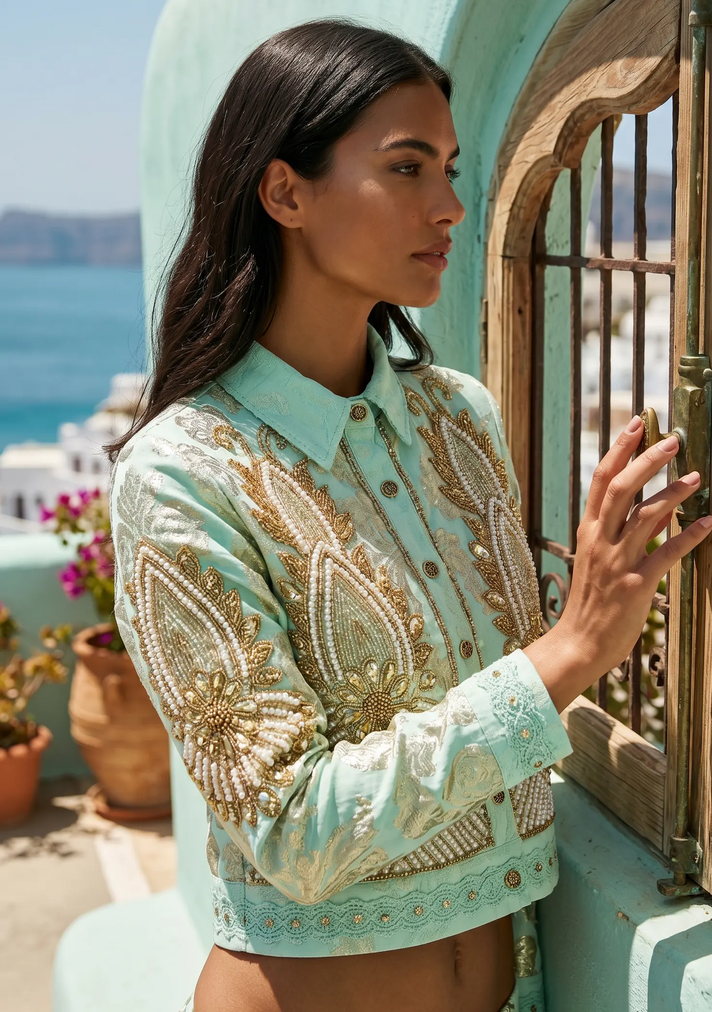 Chaqueta Joya SANTORINI Aqua