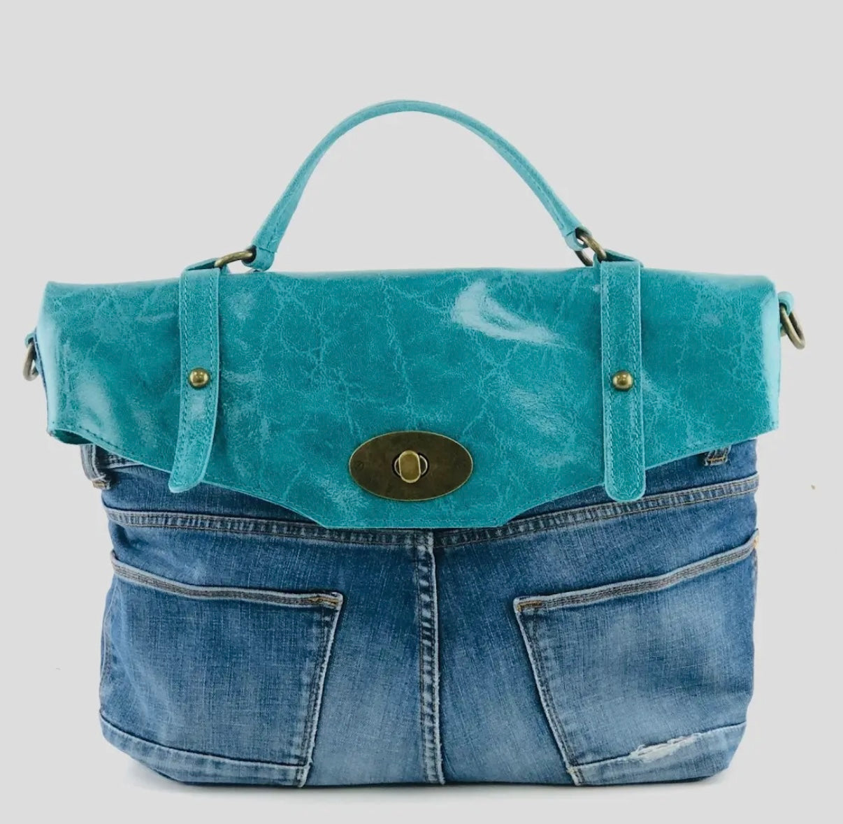 Bolso Cuero Denim