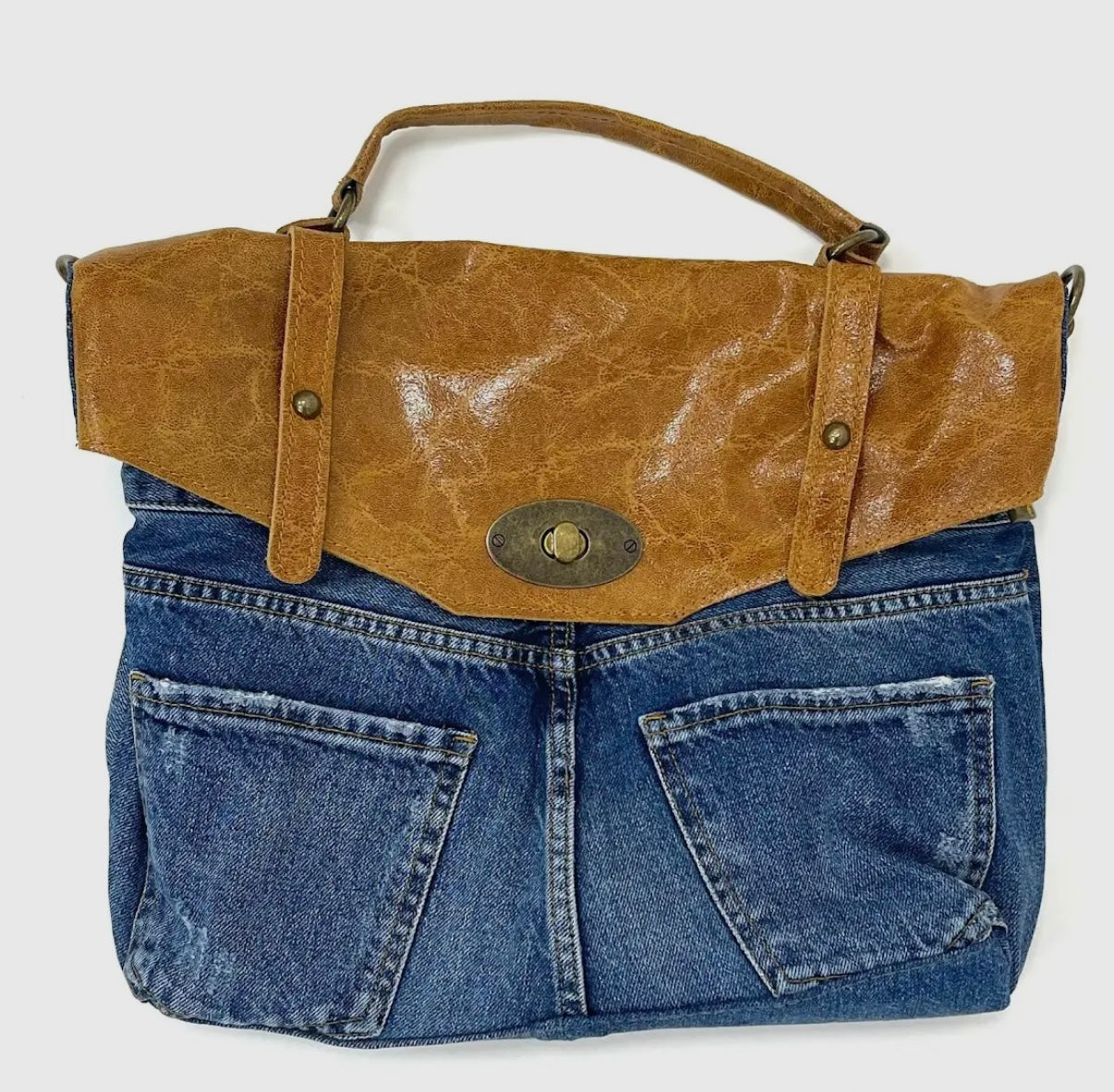 Bolso Cuero Denim