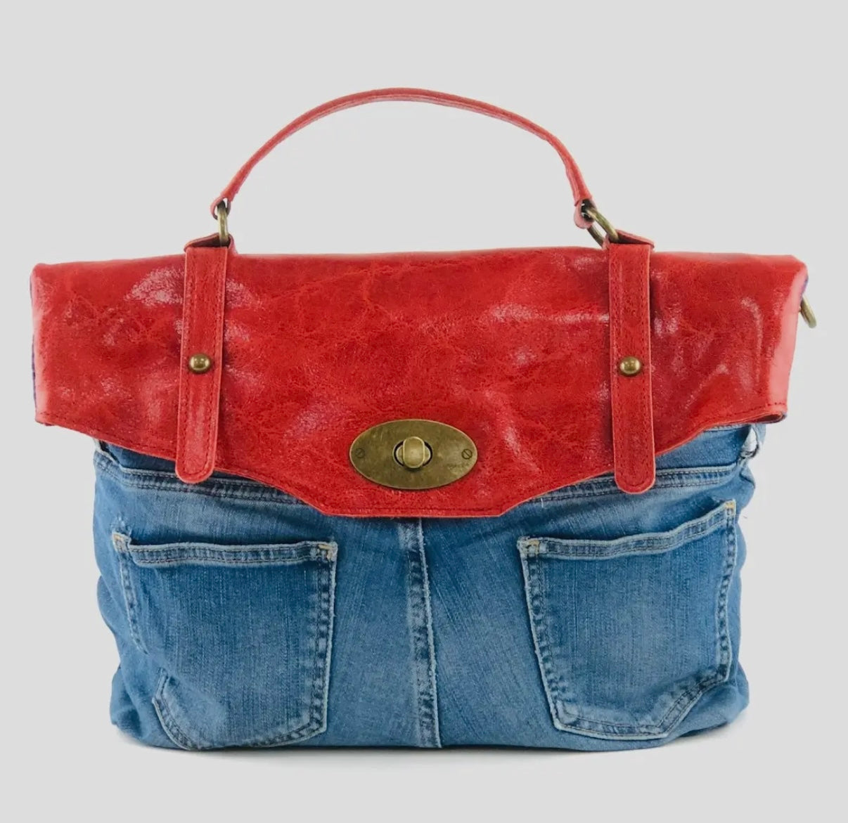 Bolso Cuero Denim