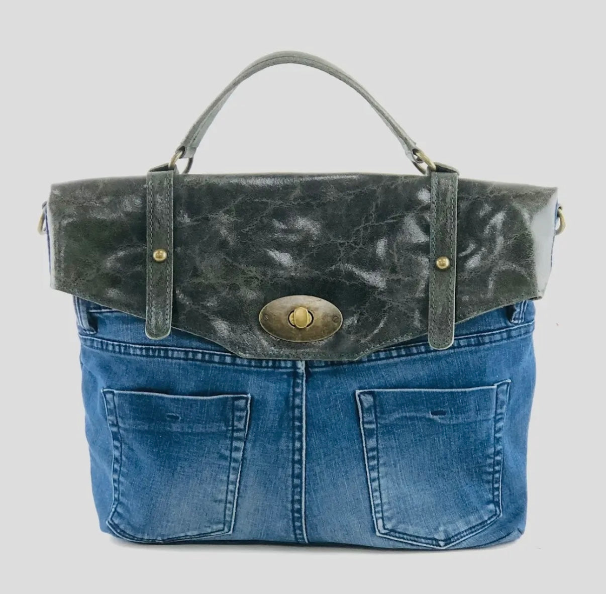 Bolso Cuero Denim