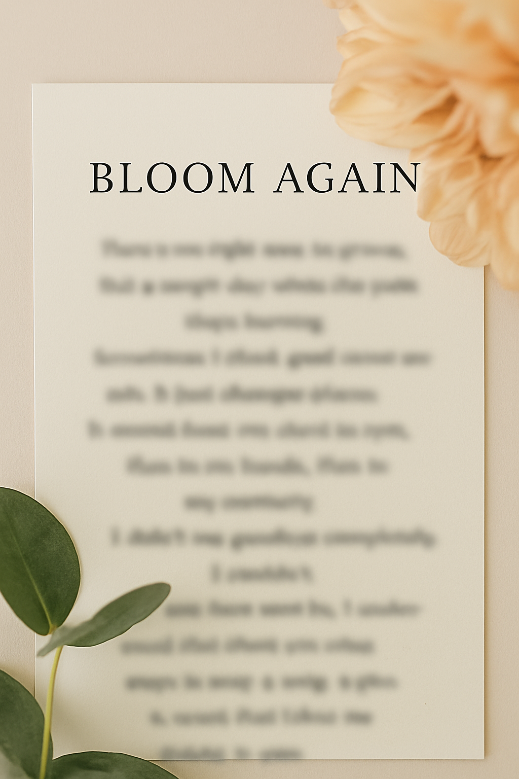 BLOOM AGAIN