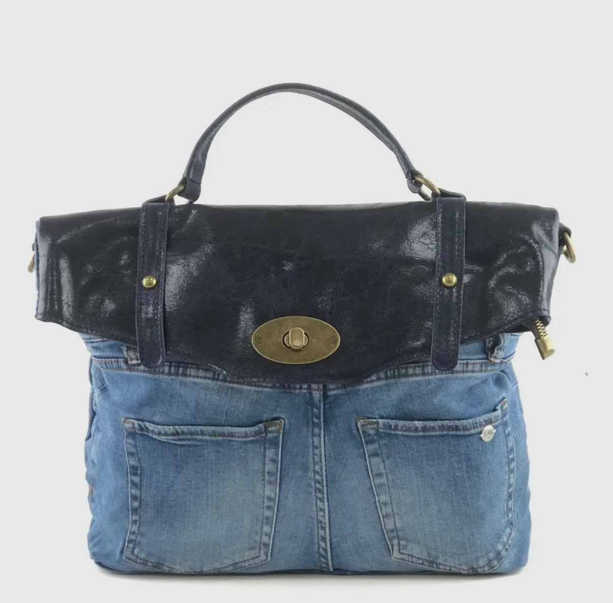 Bolso Cuero Denim