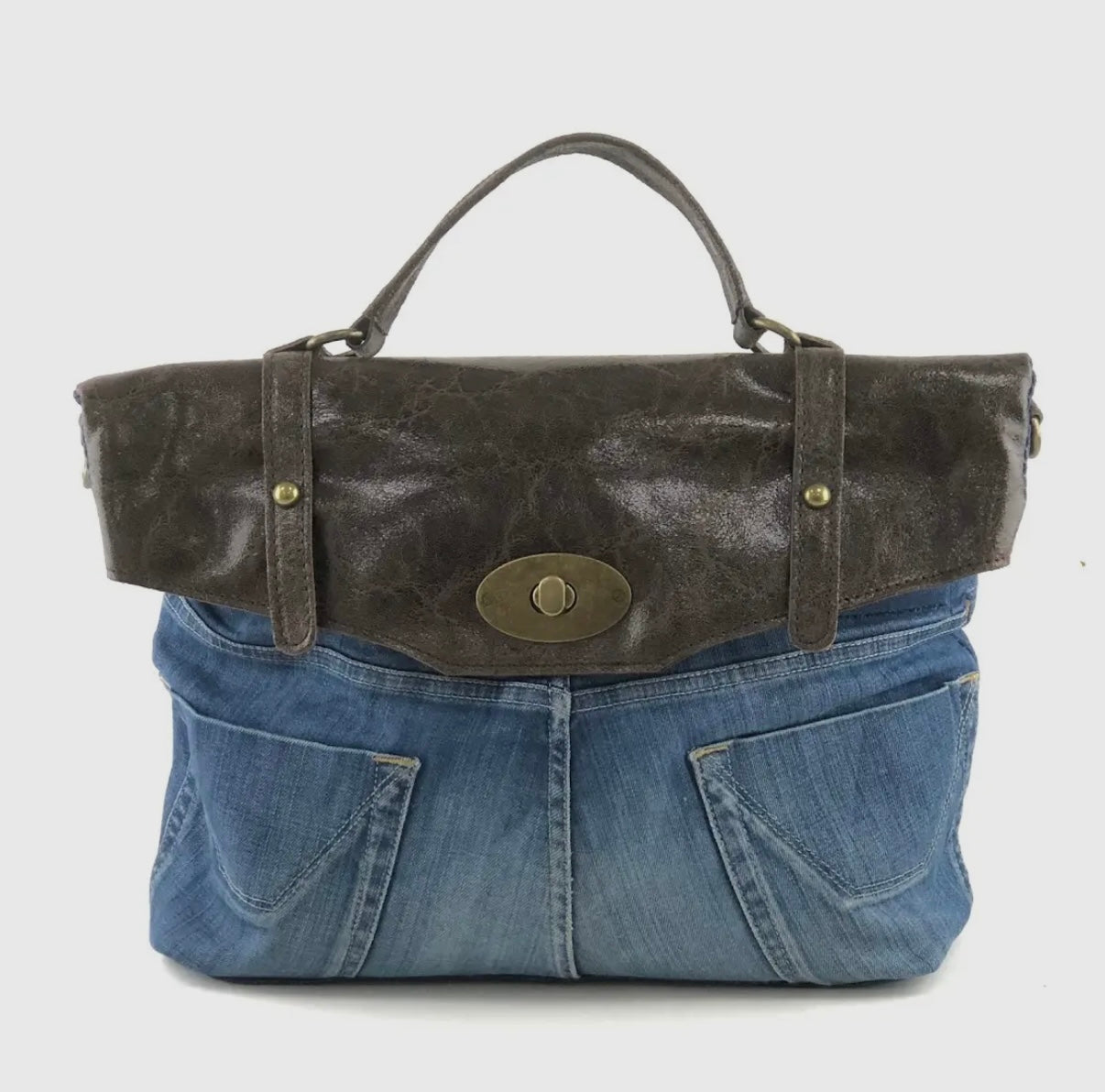 Bolso Cuero Denim