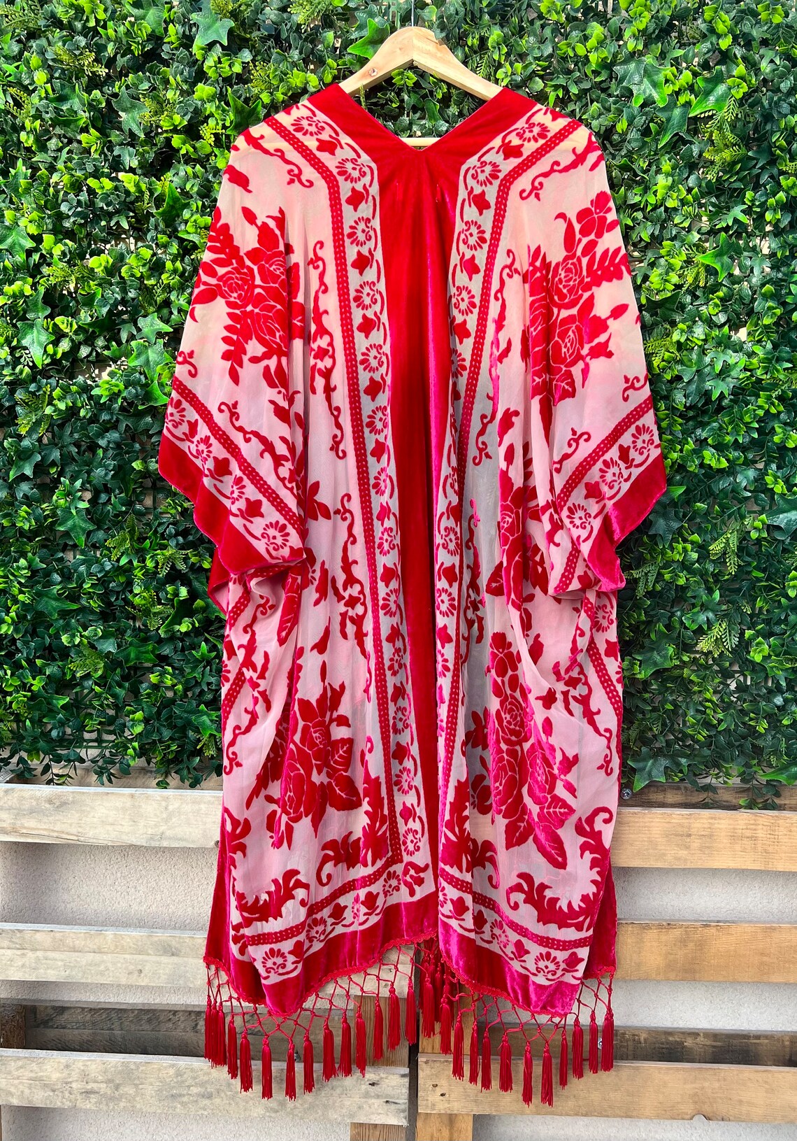 Kimono Burnout Red