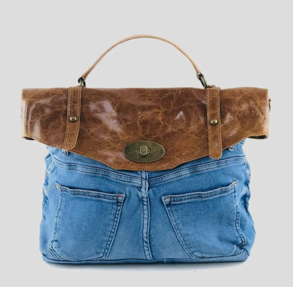 Bolso Cuero Denim