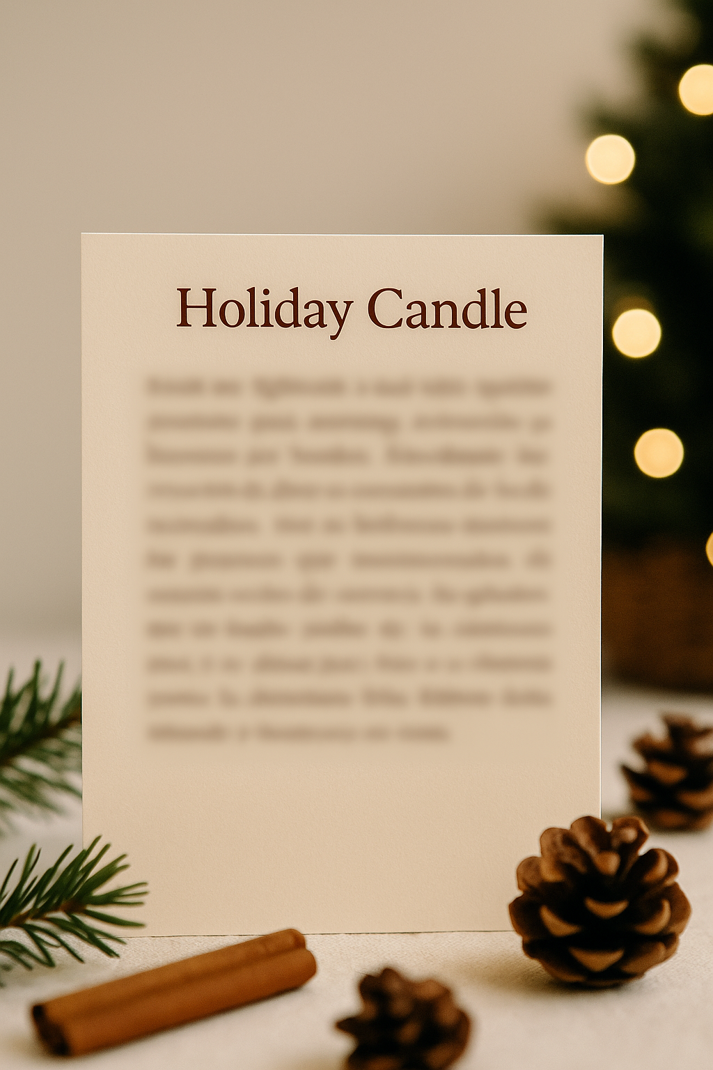 HOLIDAY CANDLE