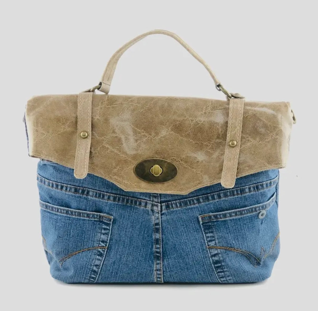 Bolso Cuero Denim